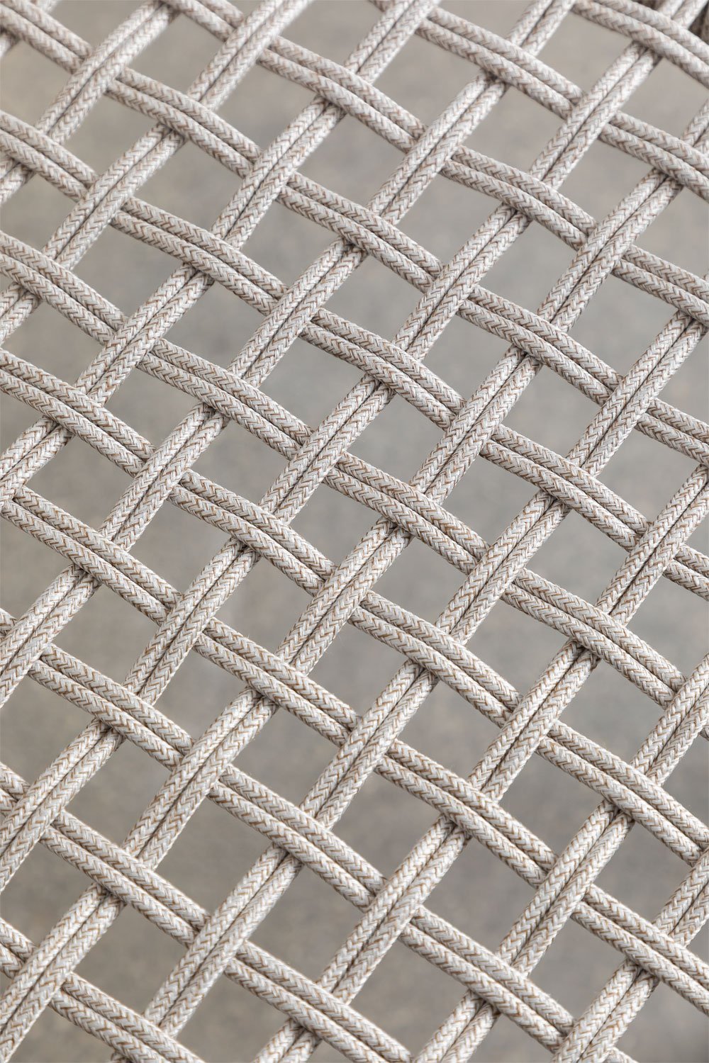 Chaise de jardin empilable avec accoudoirs en aluminium et corde tressée Nediam, image de la galerie 7