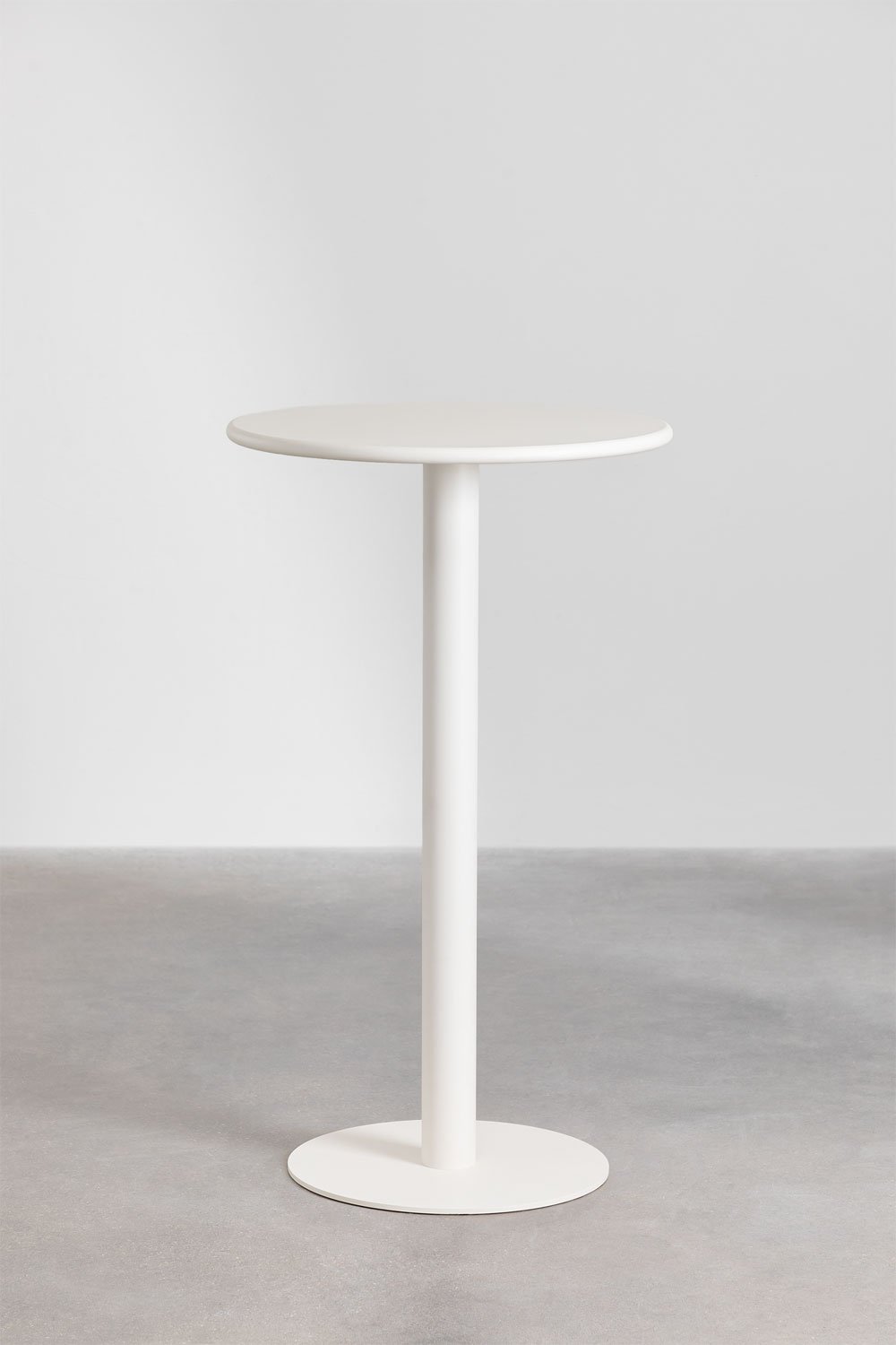 Table de jardin haute ronde en métal (Ø60 cm) Mizzi, image de la galerie 2