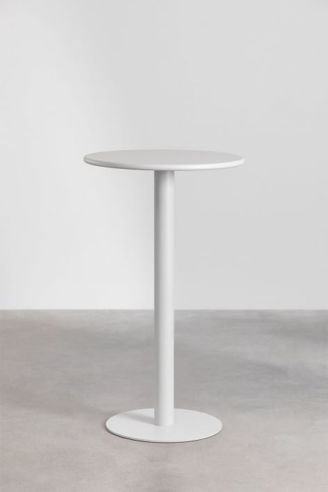 Table ronde haute en métal (Ø60 cm) Mizzi