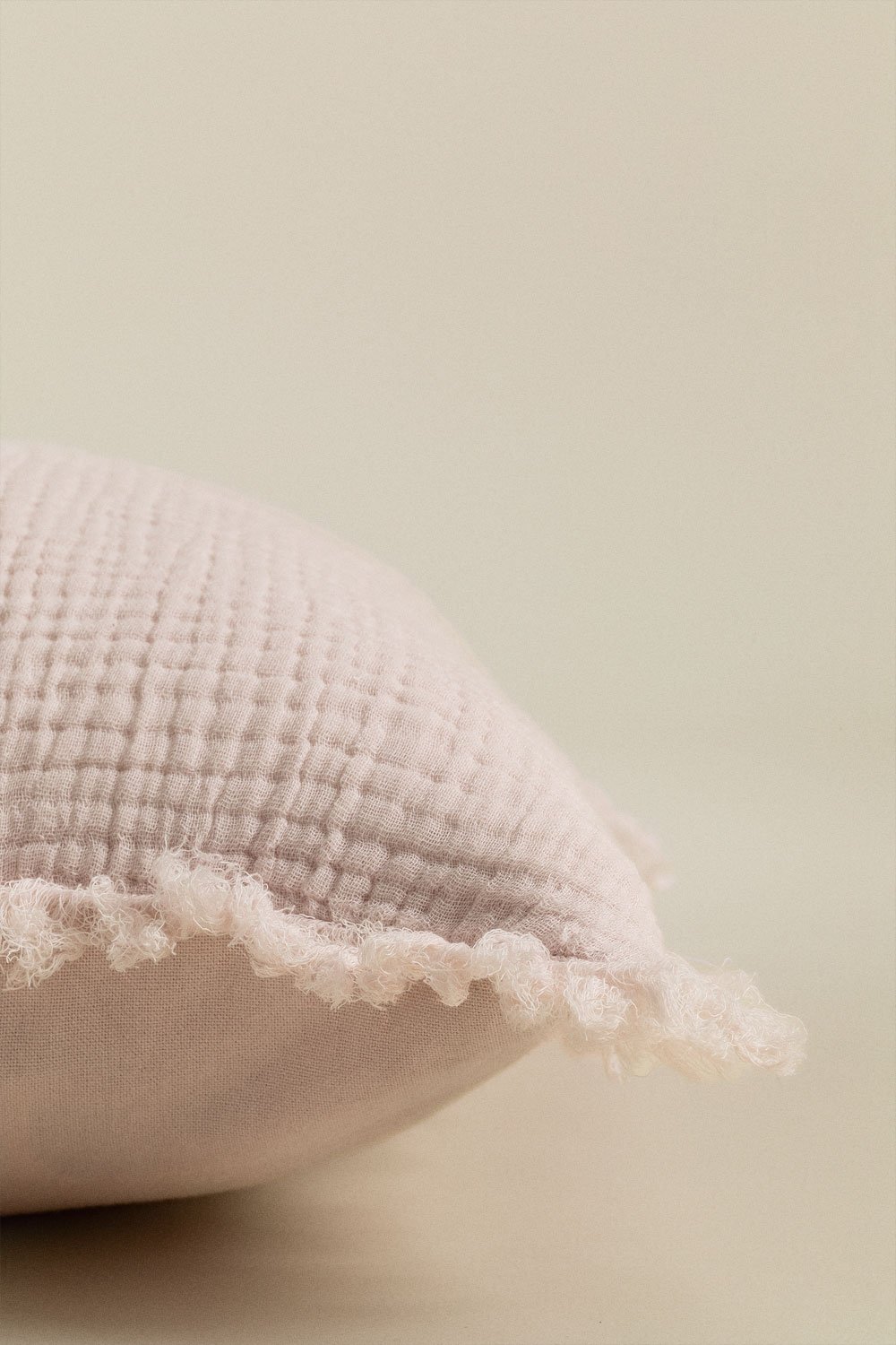 Coussin carré 45x45 cm en gaze de coton Jobert, image de la galerie 4