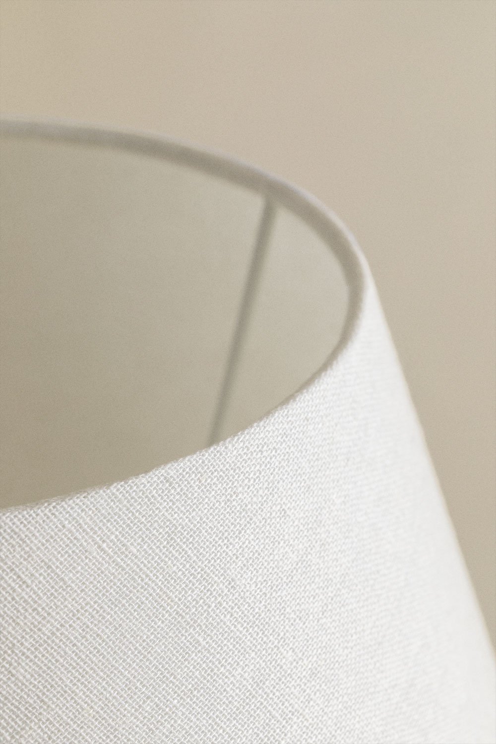 Lampe de table Ximena en lin et terre cuite, image de la galerie 4