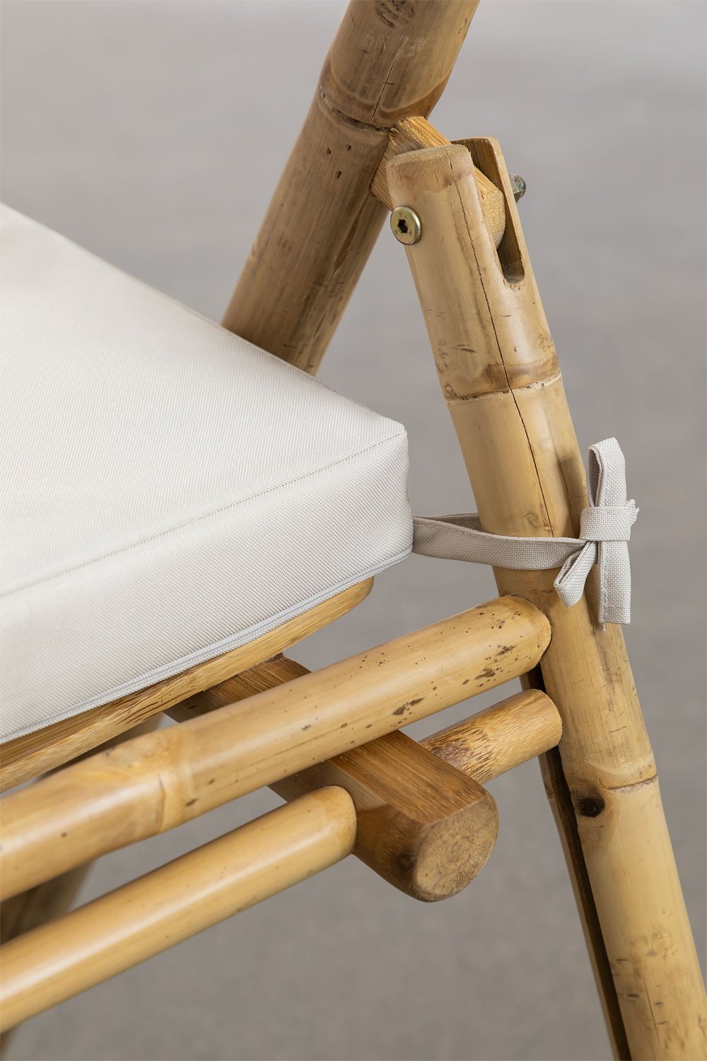 Chaise de salle à manger pliante en bambou Nelida, image de la galerie 7