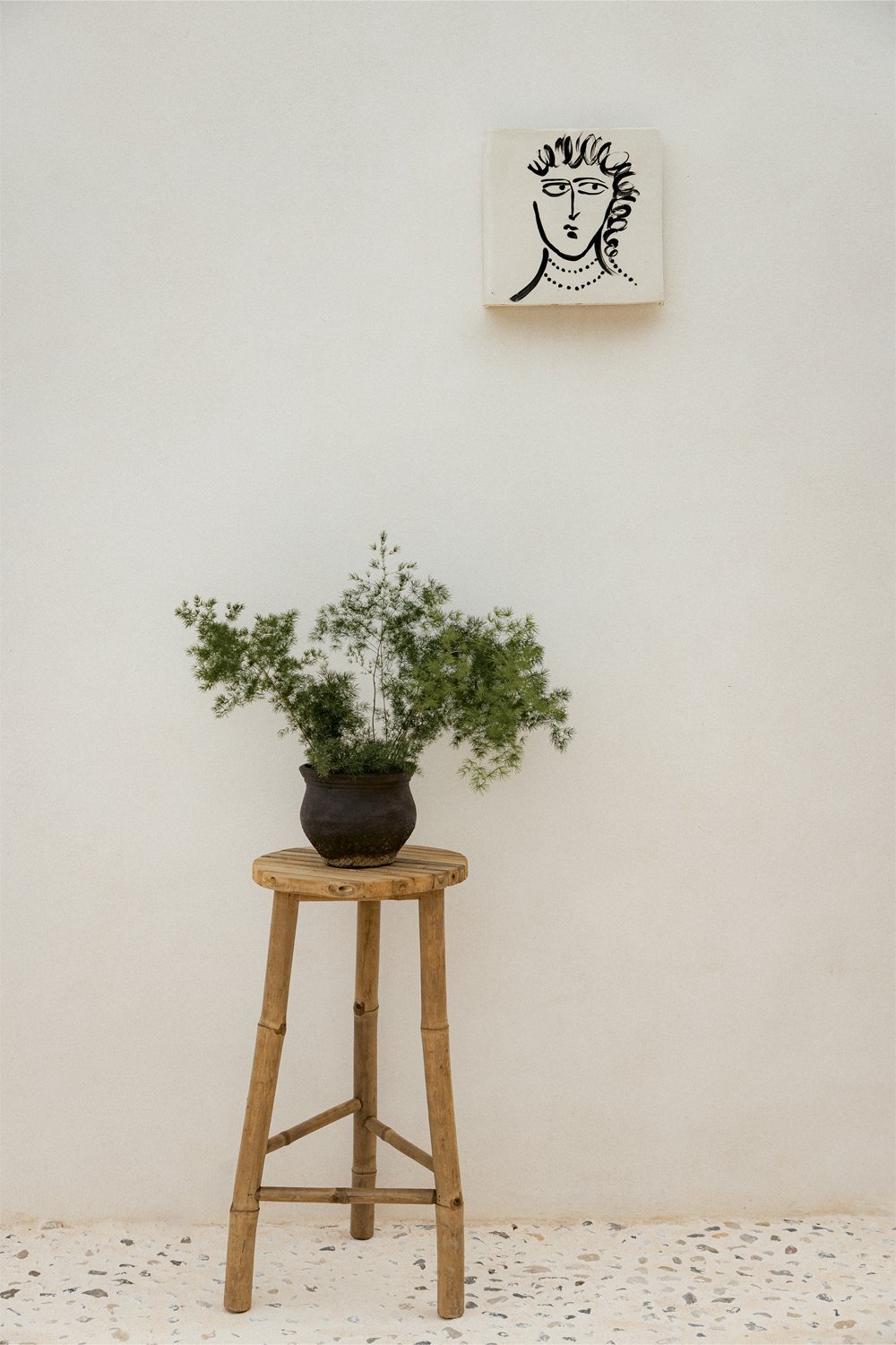 Support pour plantes de jardin en bambou (70 cm) Barlou, image de la galerie 1