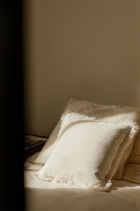 Coussin carré en coton (45x45 cm) Kirwen