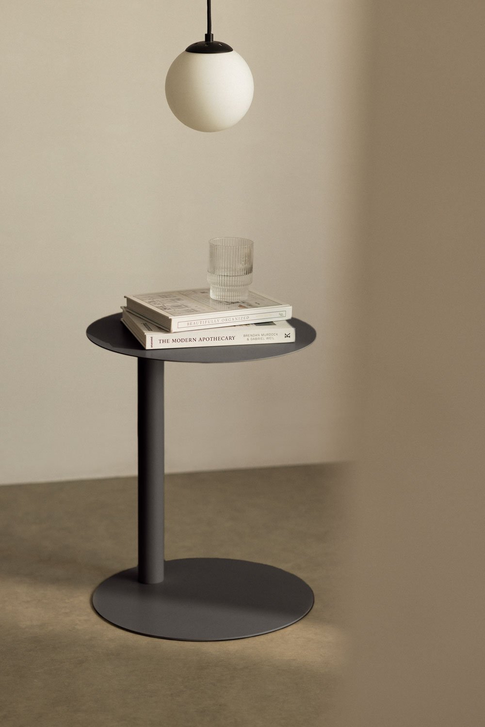 Table d'appoint ronde en acier (Ø40 cm) Yannik , image de la galerie 1