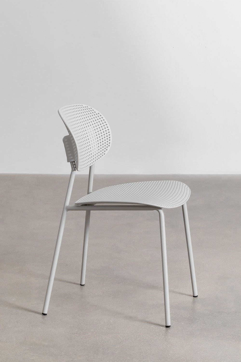 Pack de 2 chaises de salle à manger en polypropylène et fer Tupah, image de la galerie 3