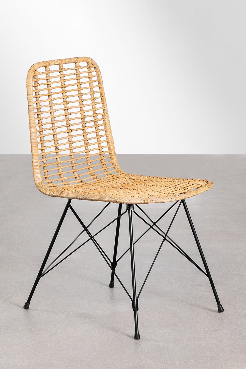 Chaise de salle à manger en rotin Likany, image de la galerie 2