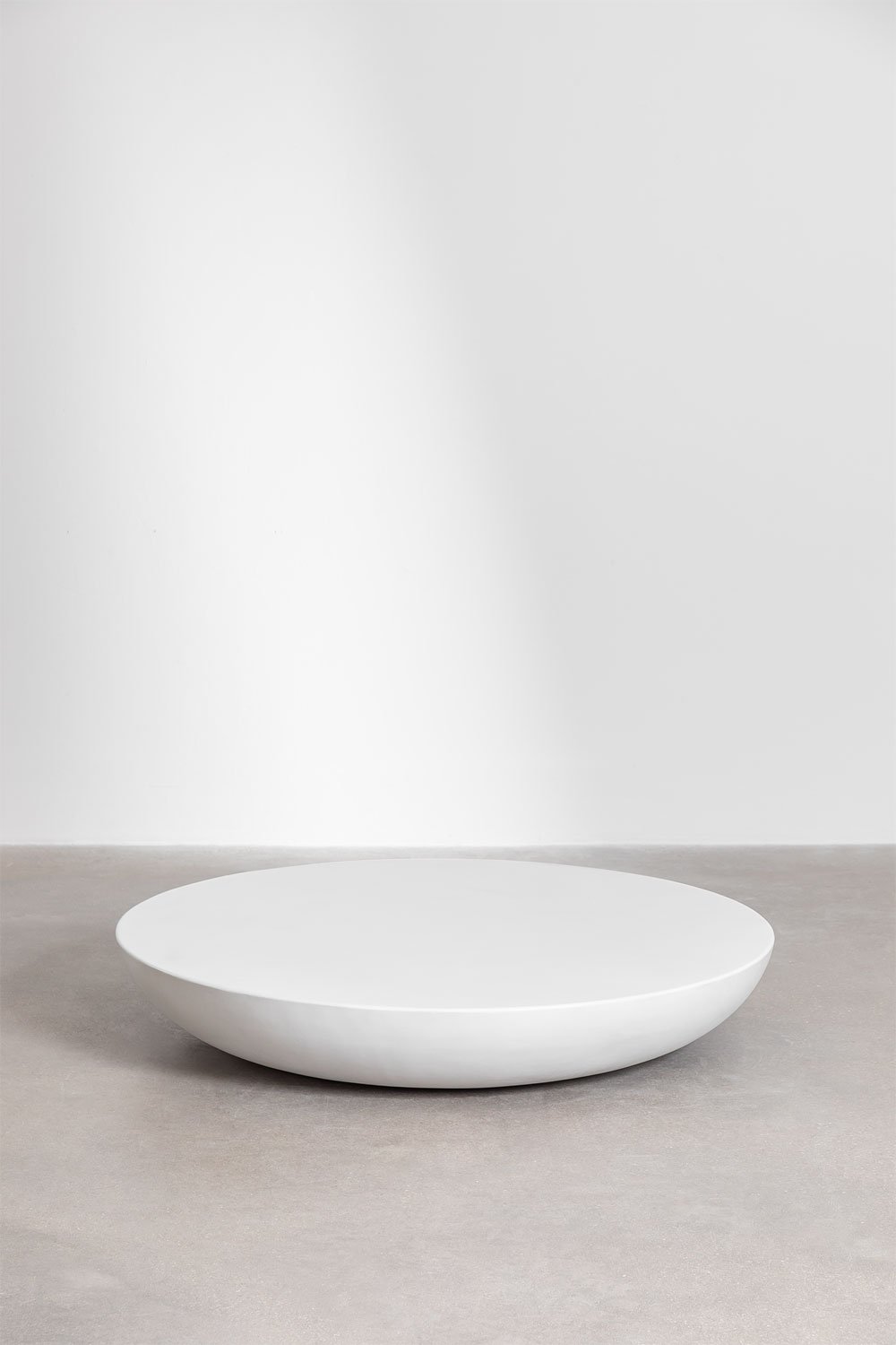 Table centrale ronde pour jardin en ciment (Ø105 cm) Kasuni, image de la galerie 2