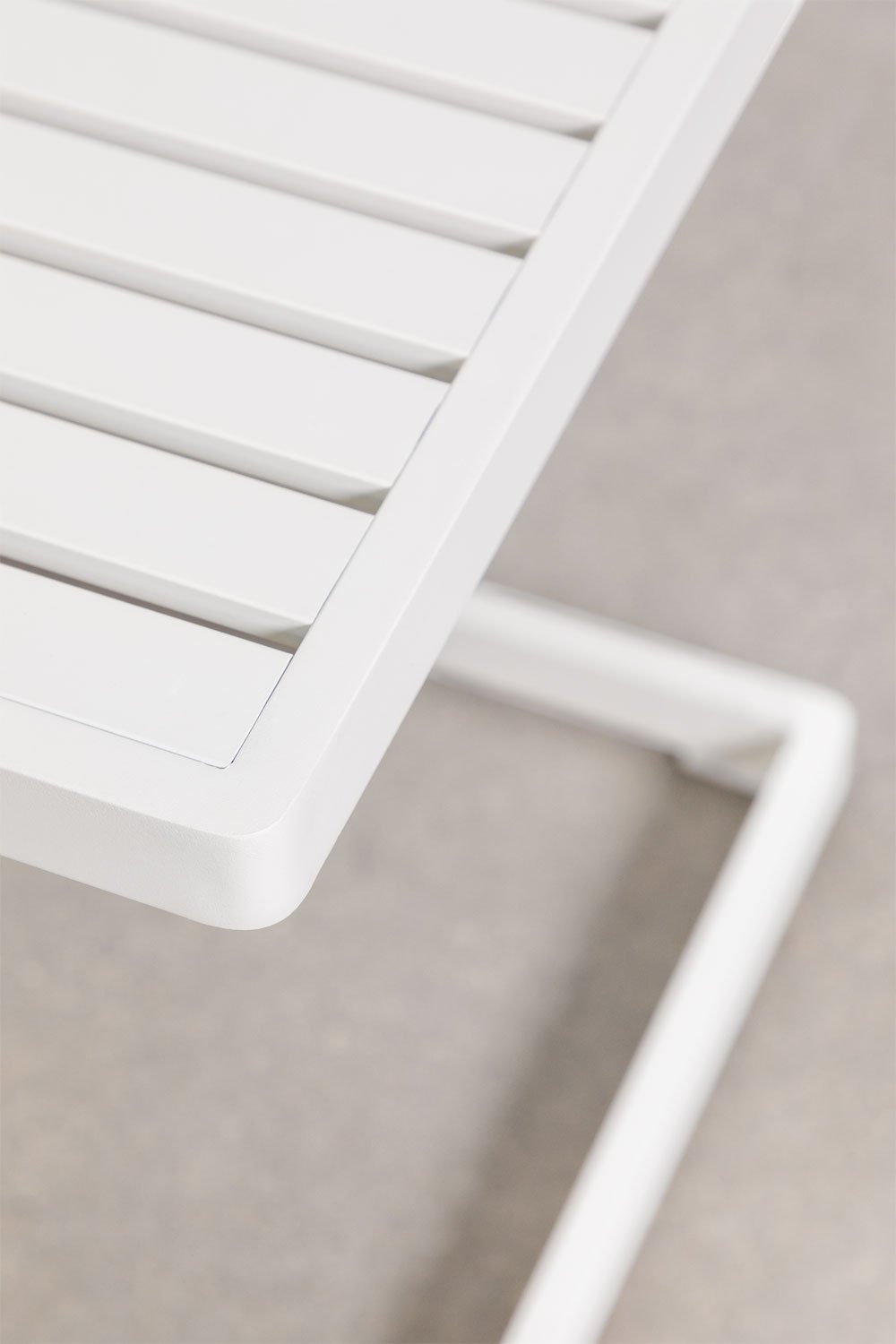 Table d'appoint carrée pour jardin 40x40 cm en aluminium Dulem, image de la galerie 4