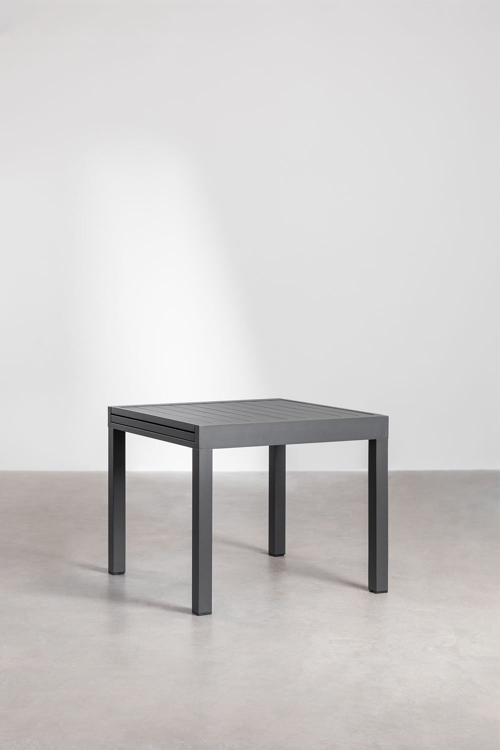 Table de jardin extensible rectangulaire en aluminium (90-180x90 cm) Starmi, image de la galerie 1