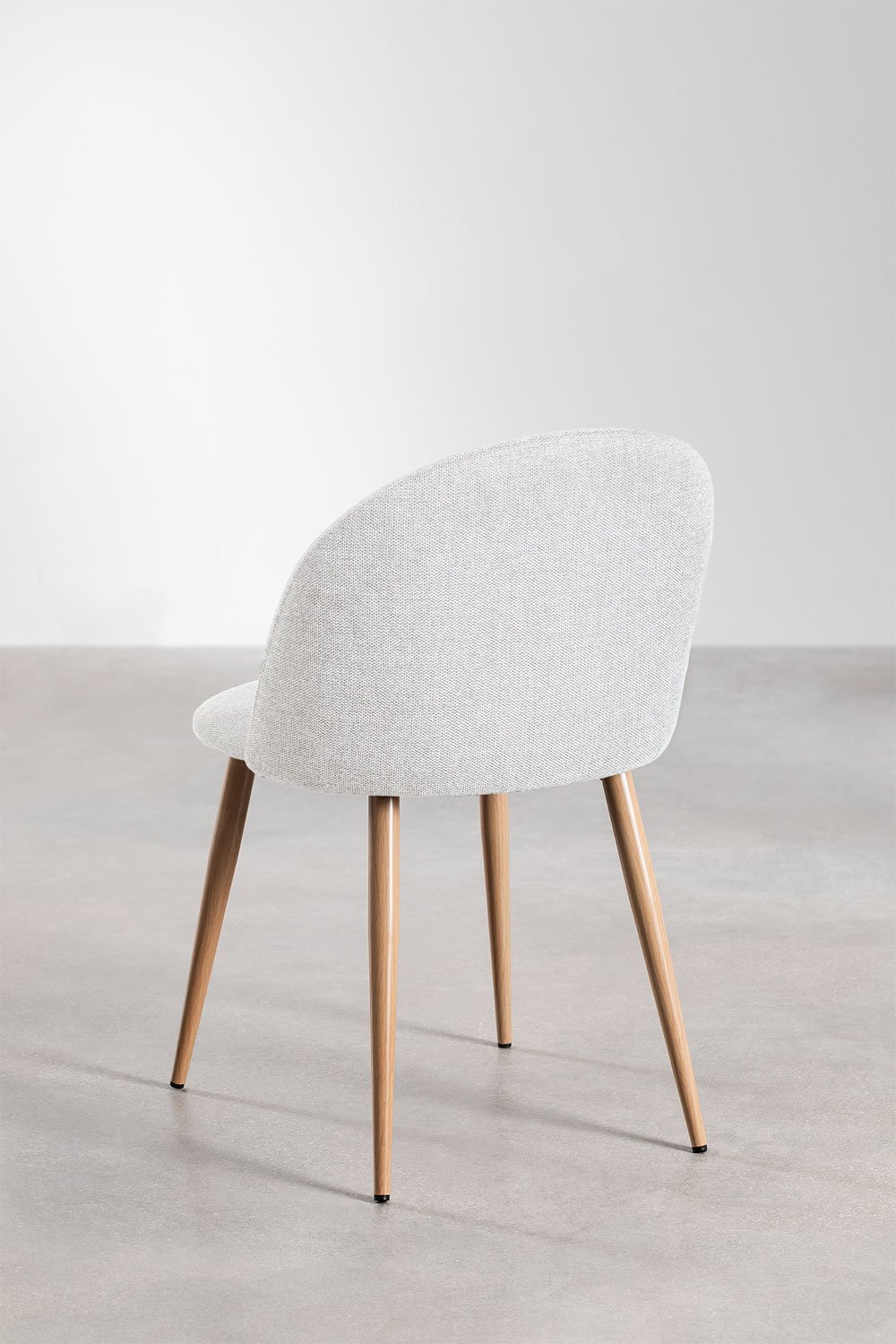 Chaise de salle à manger rembourrée et en acier Kana, image de la galerie 3