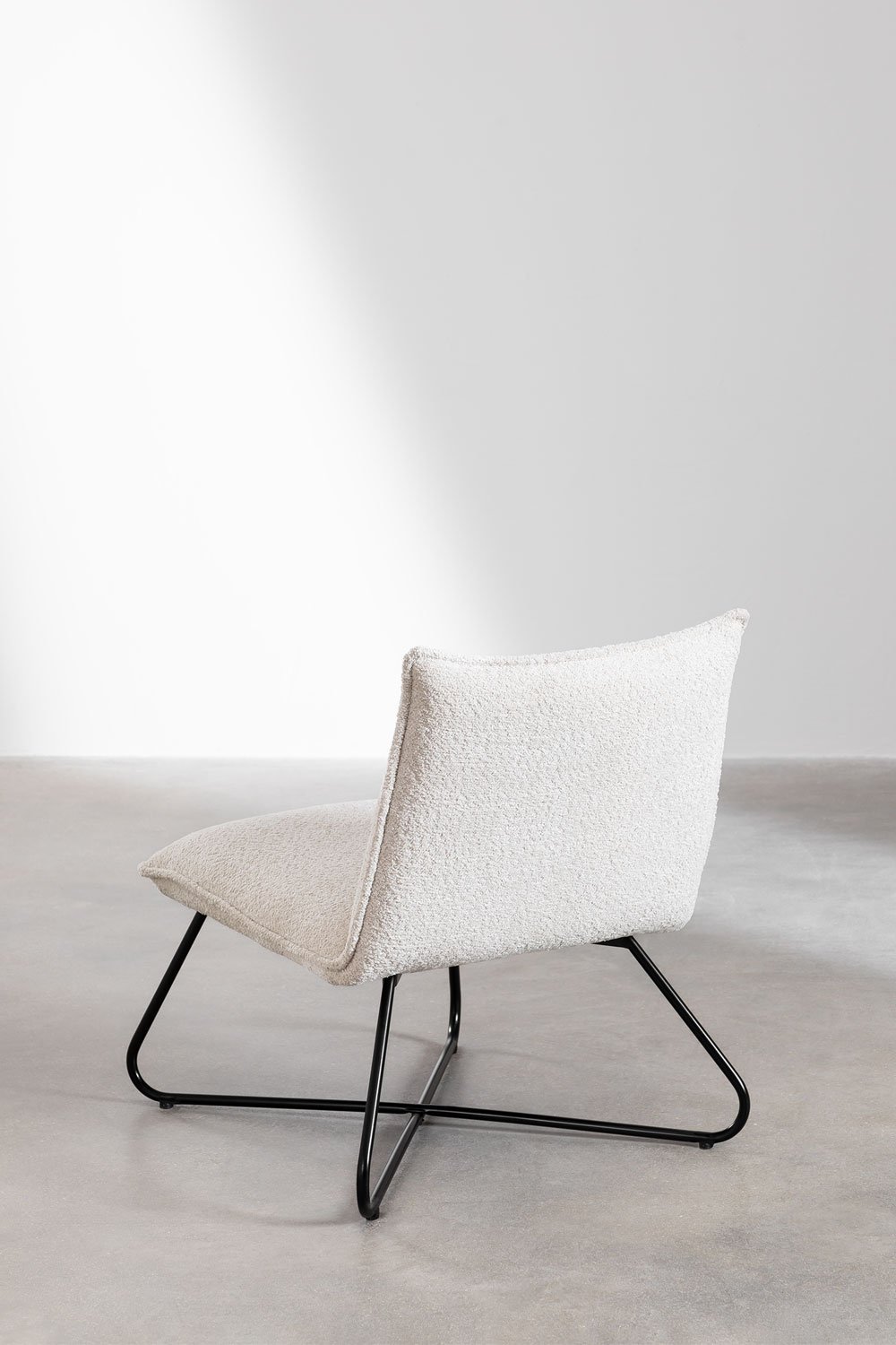 Fauteuil en tissu bouclette Jurney, image de la galerie 4