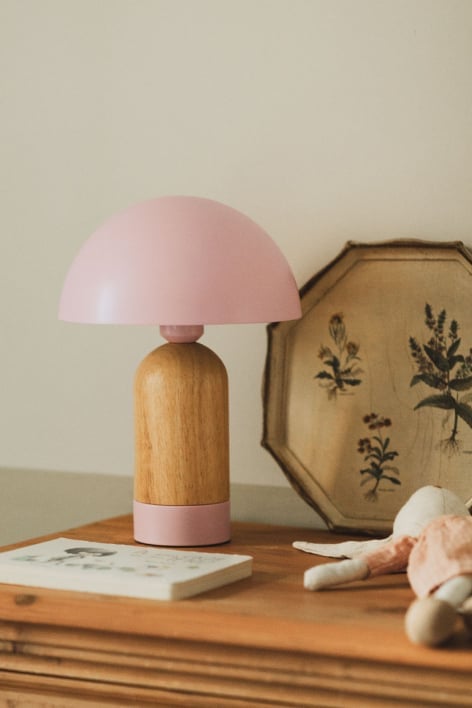 Lampe de table en métal et bois pour enfants Gertie