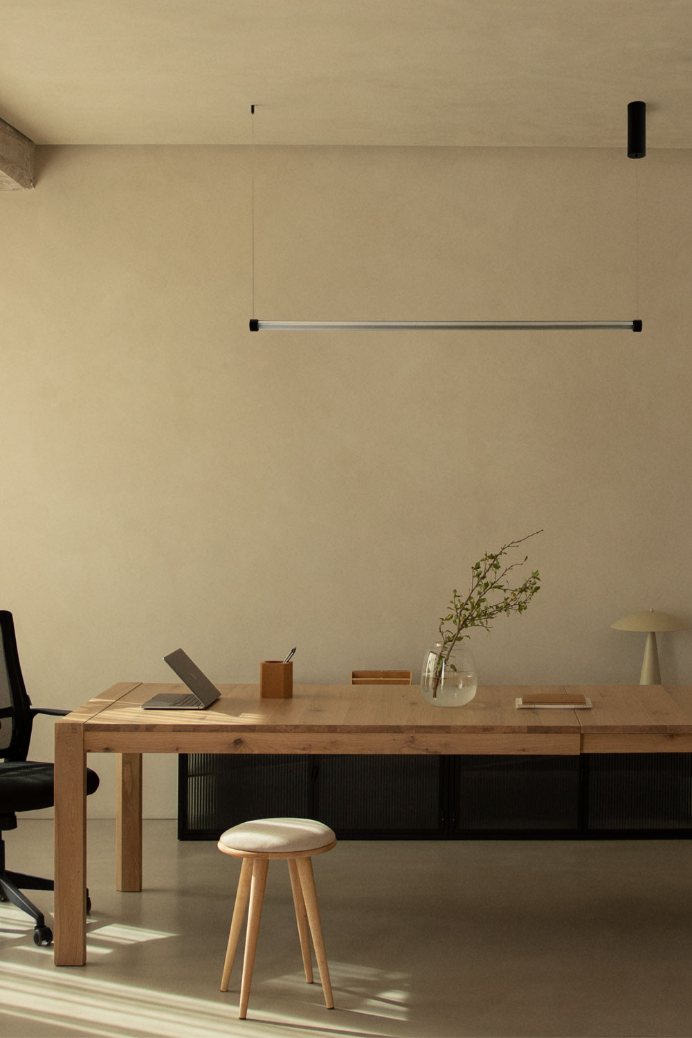 Plafonnier LED Linéaire Moderne 80-120 Cm – 3 Couleurs, Intensité Variable, Finition Noir/blanc, Pour Salon/cuisine - 11