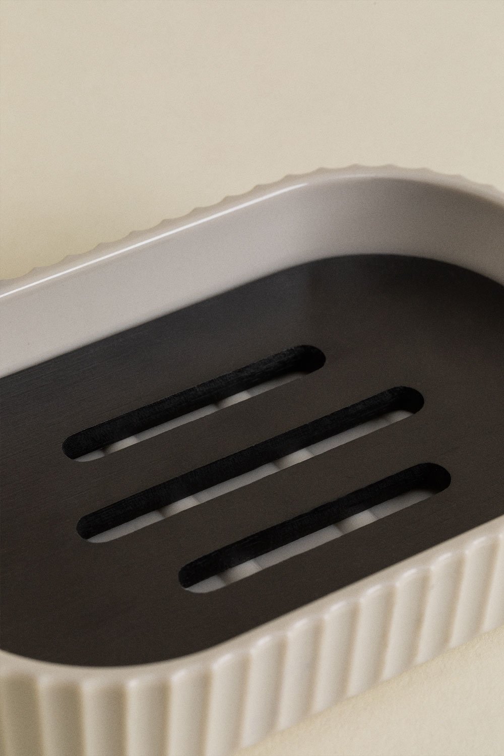 Ensemble de salle de bain Ozene en ABS et bambou, image de la galerie 5