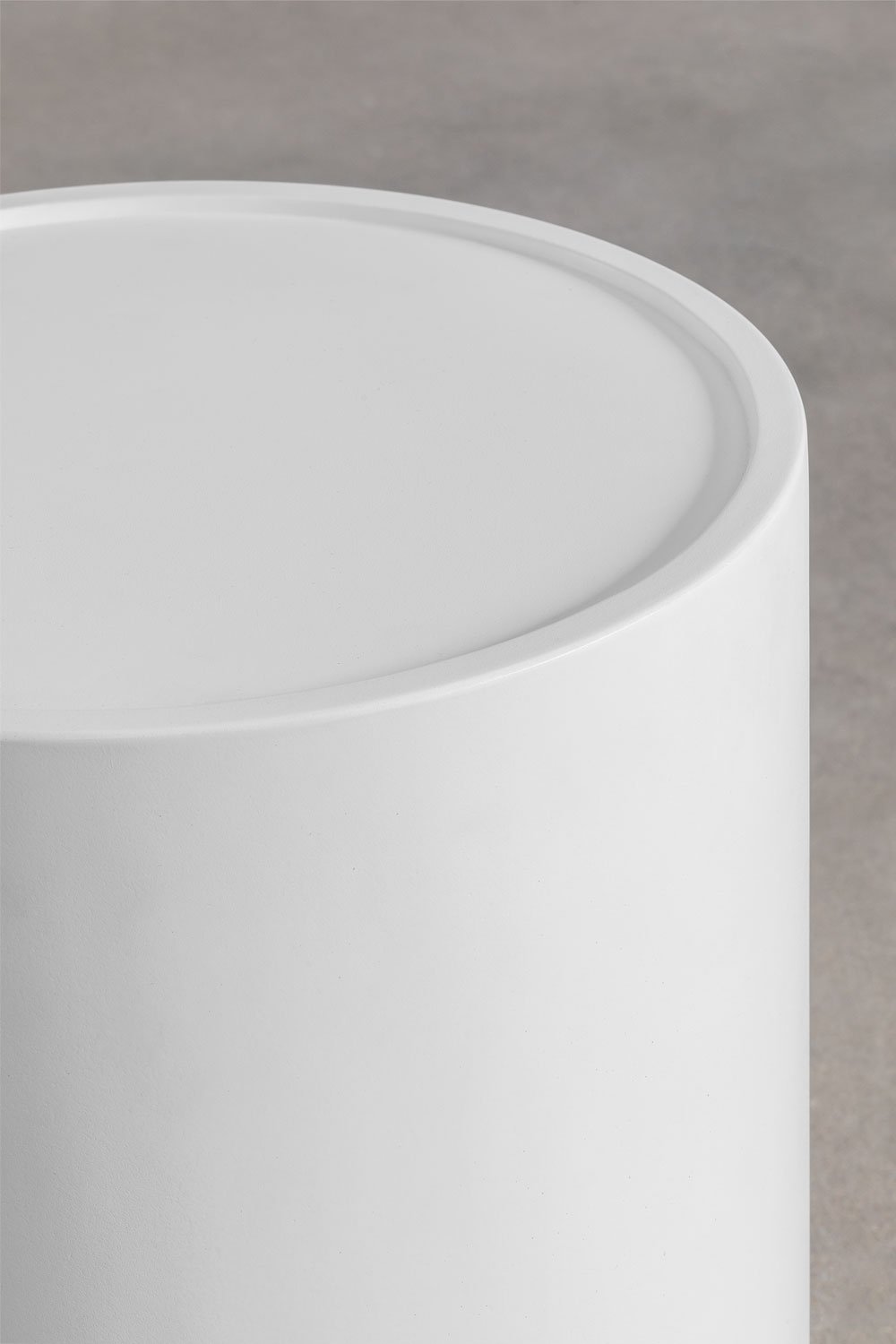 Table d'appoint de jardin ronde Ø35 cm en ciment Darwys, image de la galerie 3