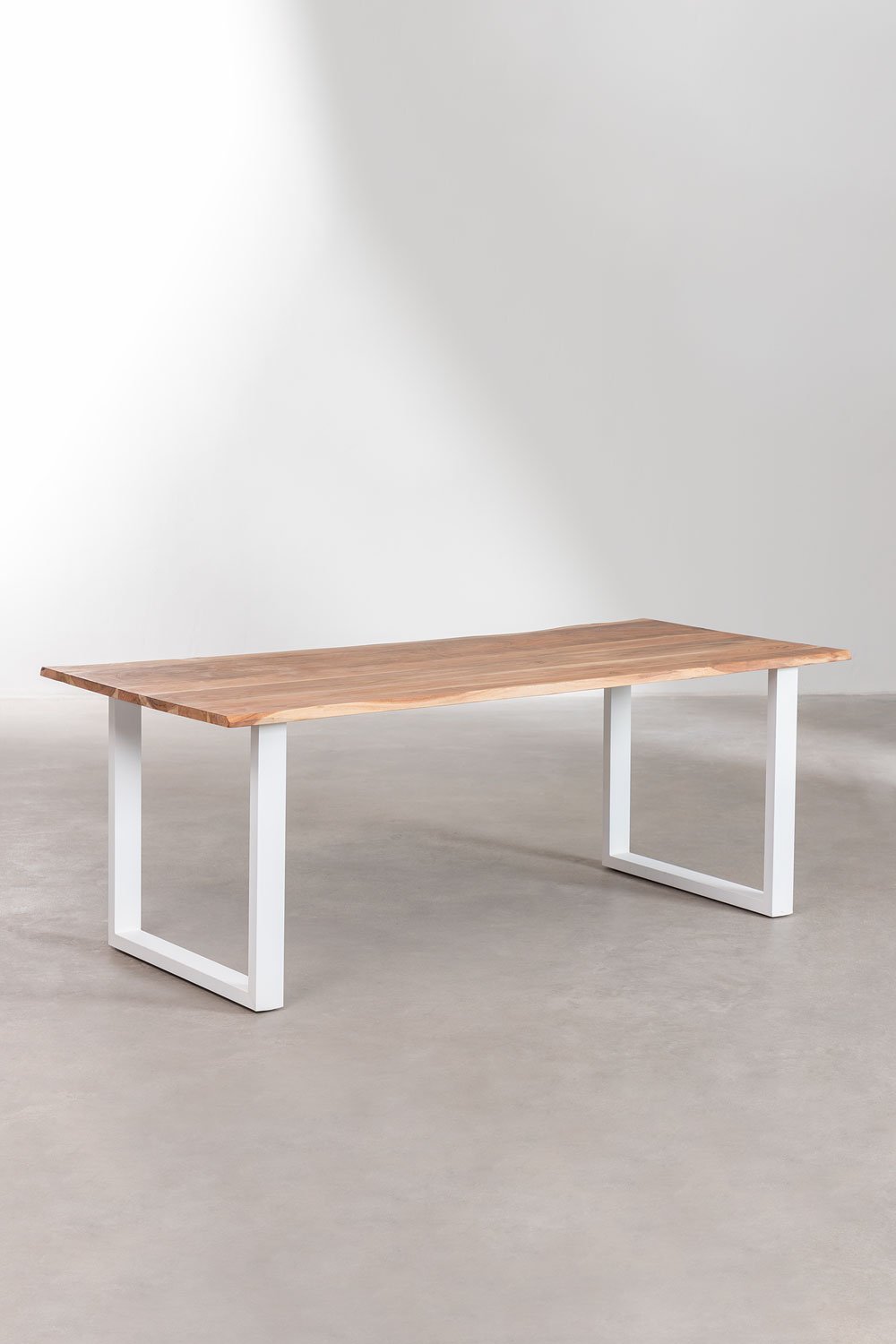 Table de salle à manger rectangulaire en bois recyclé Sami, image de la galerie 1