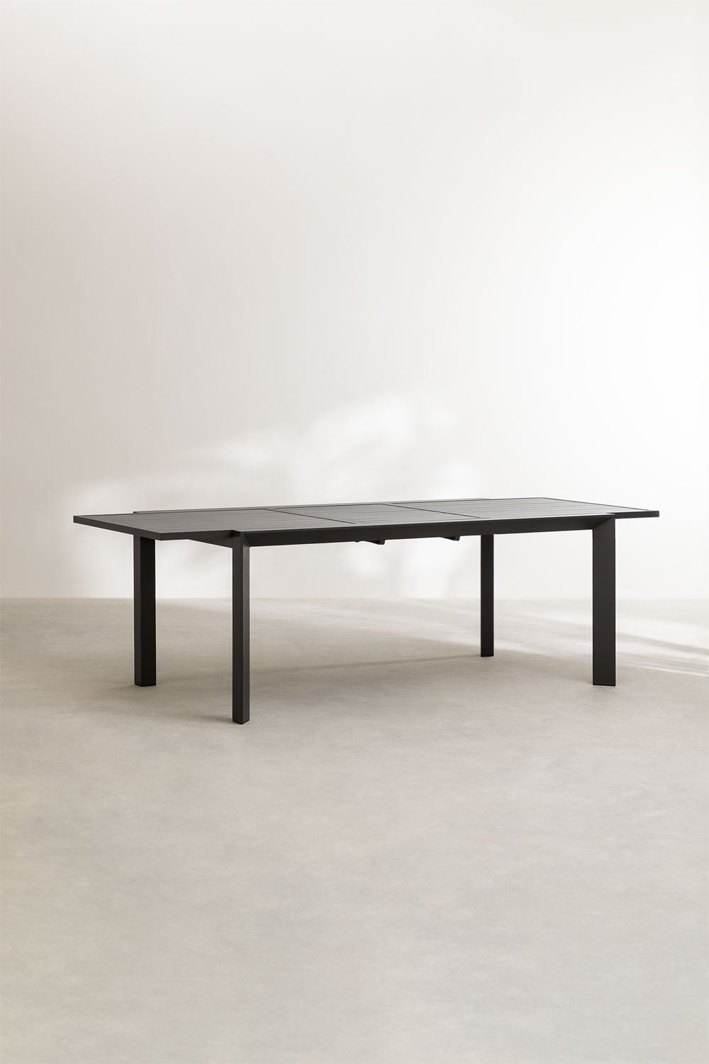 Table de jardin rectangulaire extensible en aluminium Starmi 180-240x100 cm, image de la galerie 4