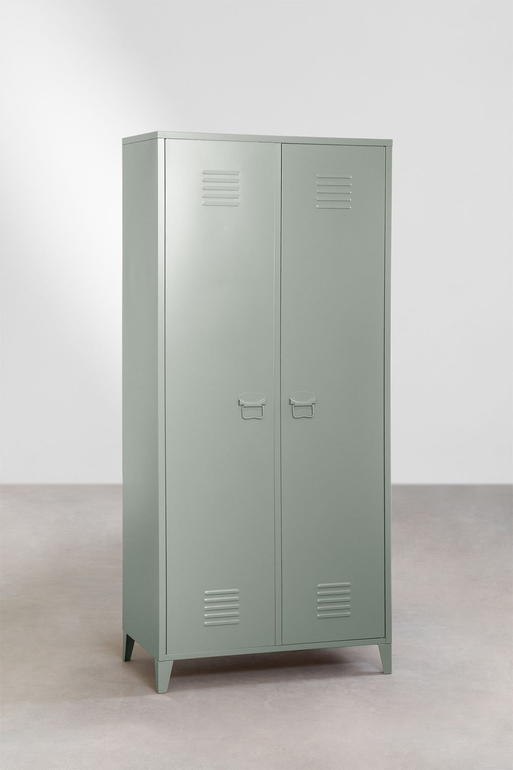 Armoire de casier à 2 portes en acier Pohpli, image de la galerie 1