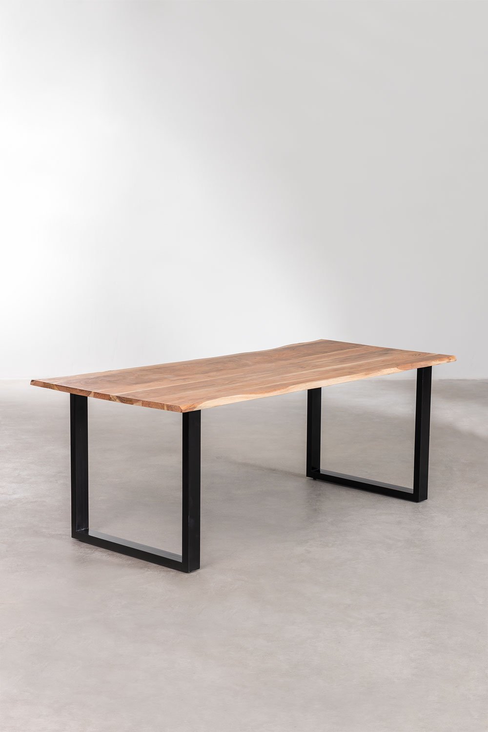 Table de salle à manger rectangulaire en bois recyclé Sami, image de la galerie 1