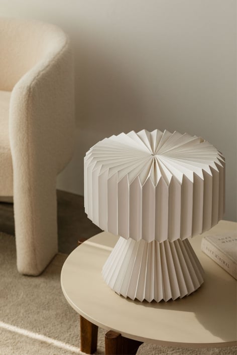 Lampe de table en papier Orsina