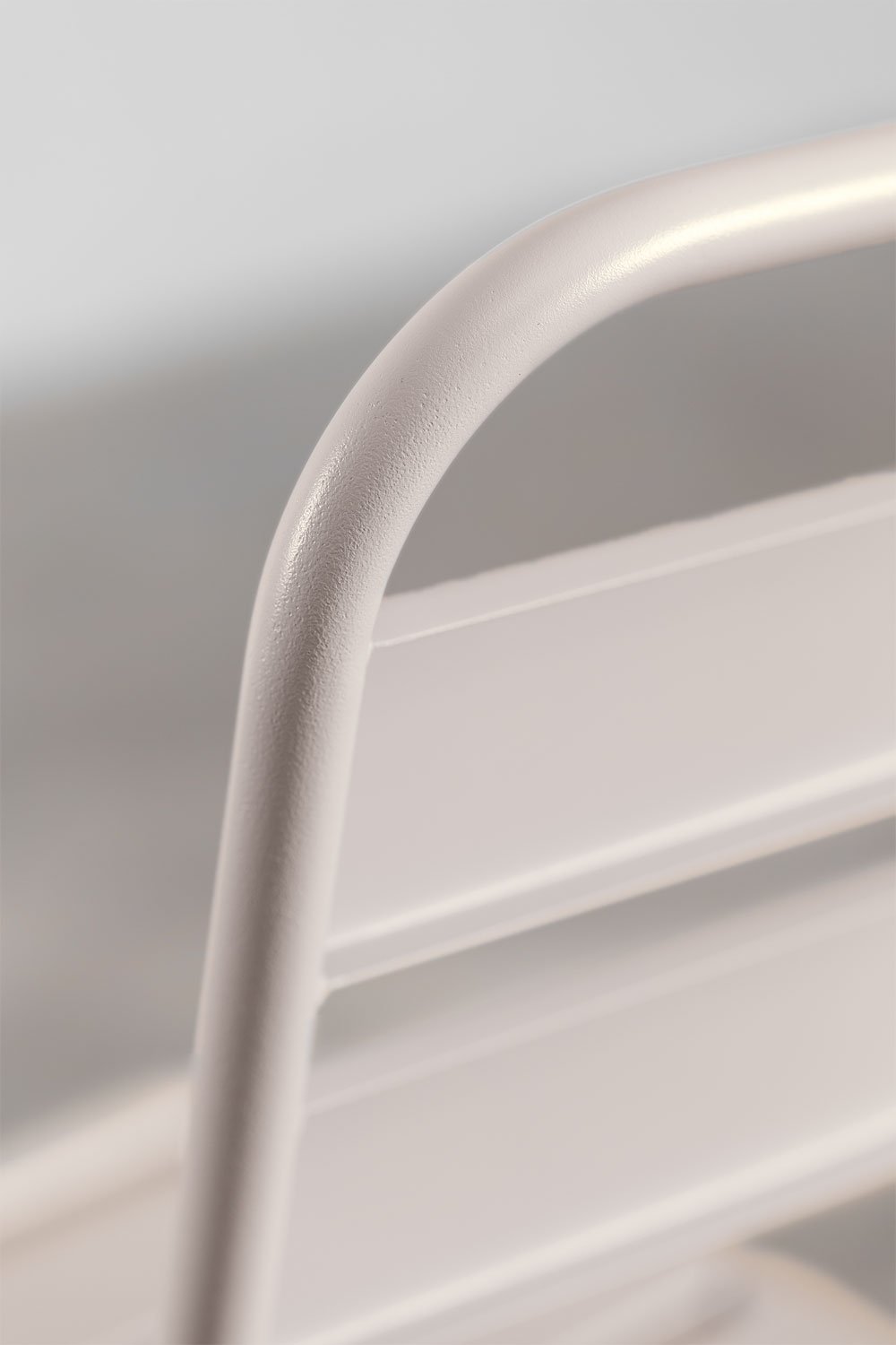 Set de table carrée 60x60 cm pliable et 2 chaises pliantes en acier Janti, image de la galerie 4