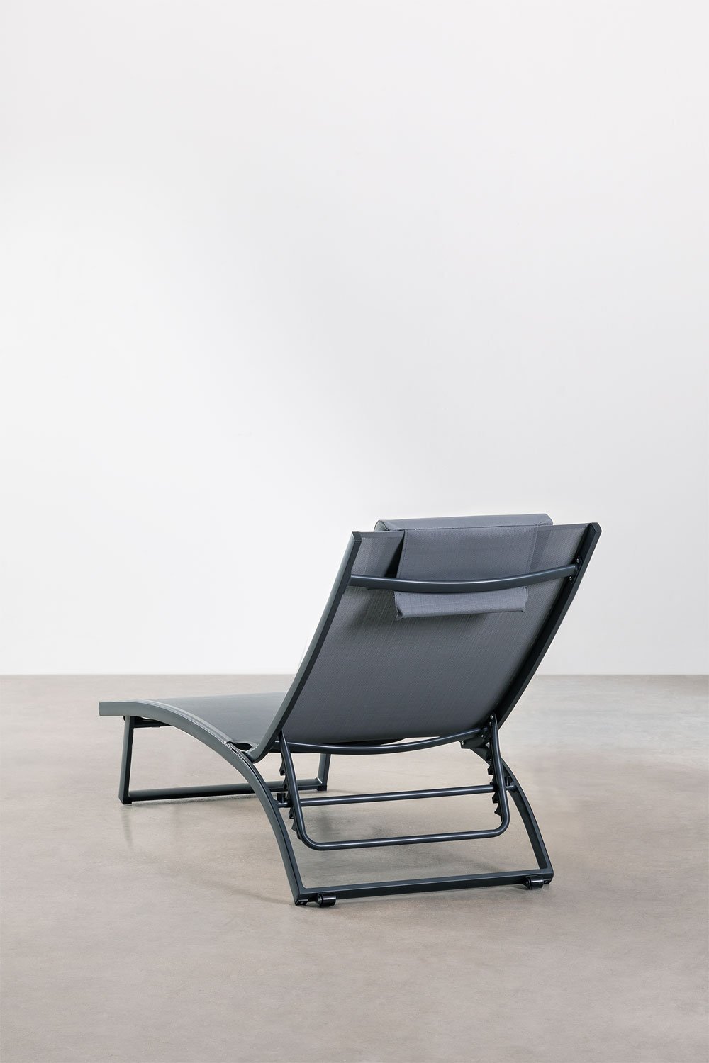 Pack de 2 chaises longues inclinables en aluminium avec coussin Dulem, image de la galerie 5