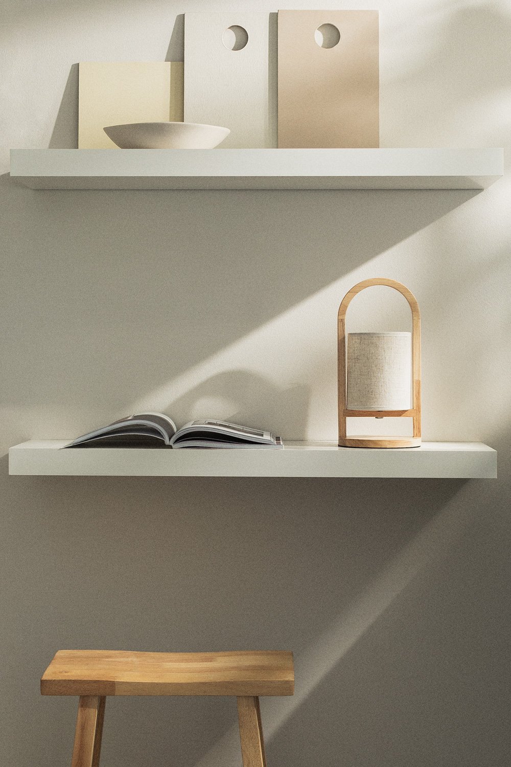 Lampe de table sans fil en bois Goriberg, image de la galerie 1