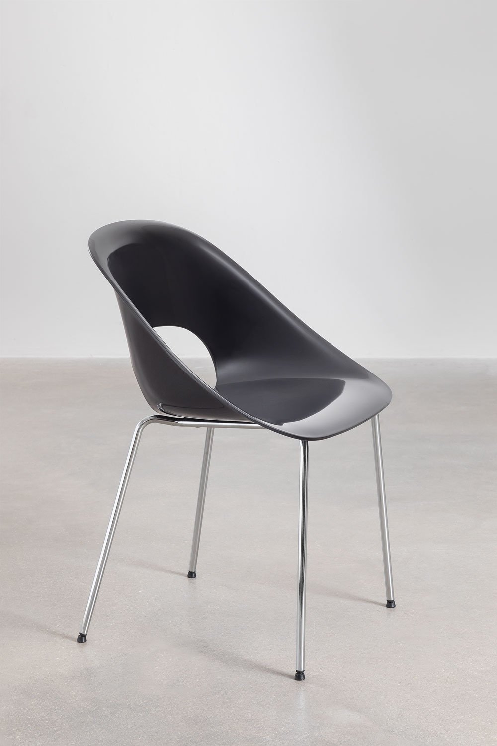 Pack de 4 chaises de salle à manger en polypropylène et fer Louna, image de la galerie 3