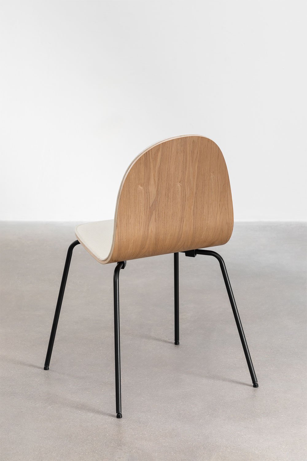 Pack de 2 chaises de salle à manger en tissu et acier Maeve, image de la galerie 5