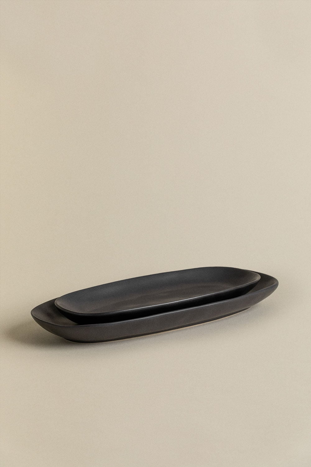 Set de 2 plateaux en grès Belvere, image de la galerie 4