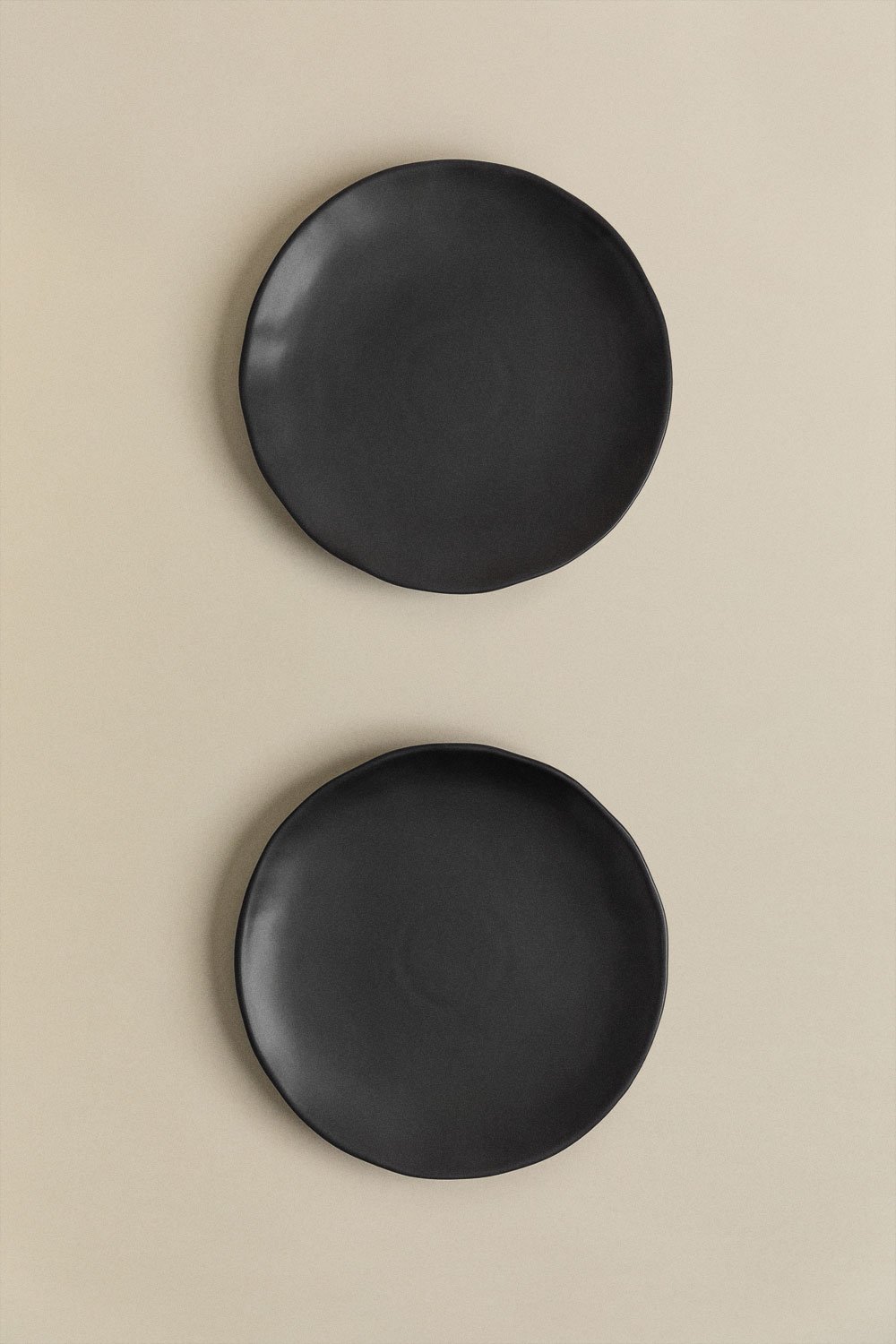 Pack de 2 assiettes plates en grès Belvere, image de la galerie 3