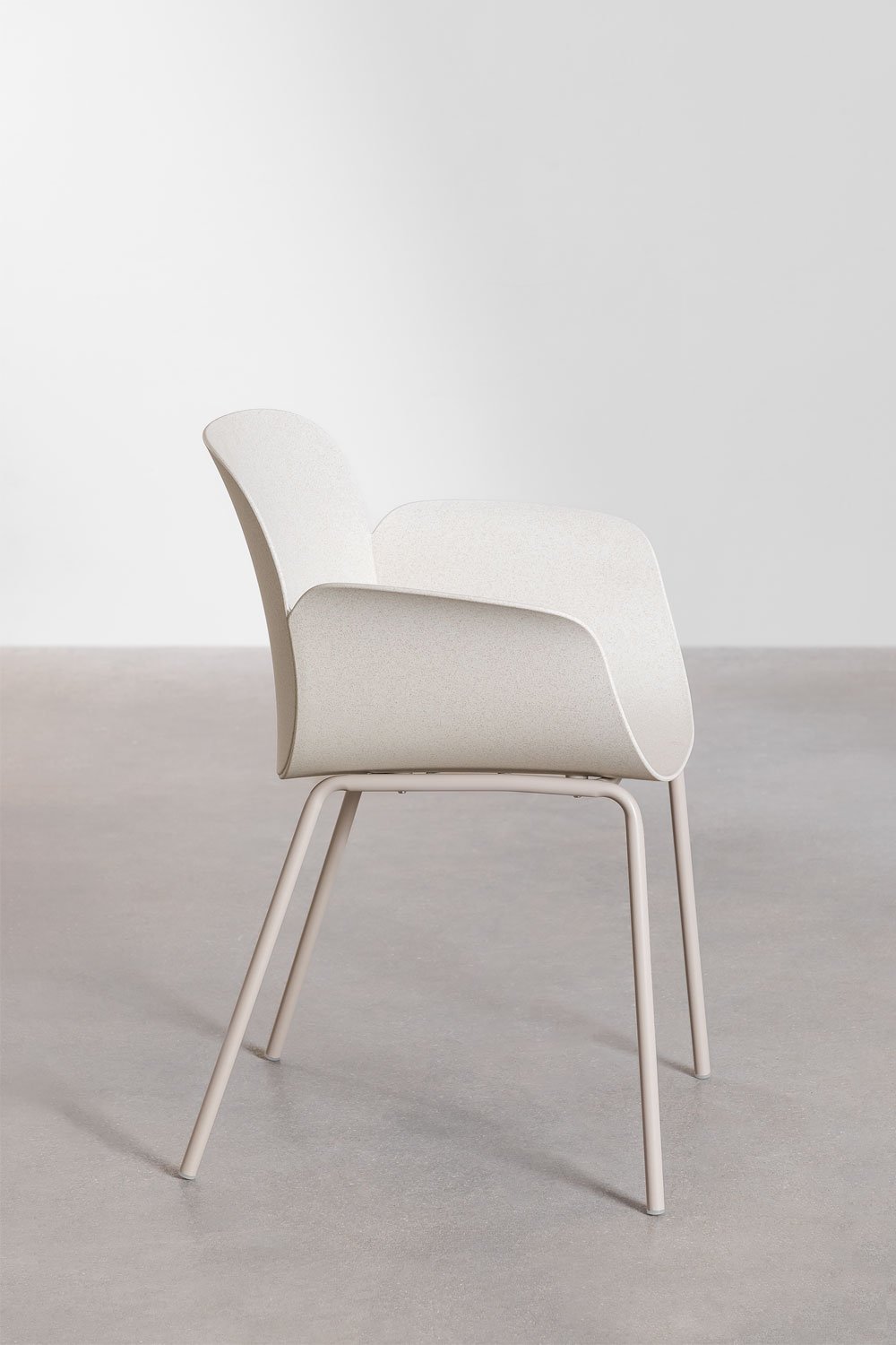 Ensemble table ronde en aluminium Elton (Ø110 cm) et 4 chaises de jardin Lynette     , image de la galerie 7