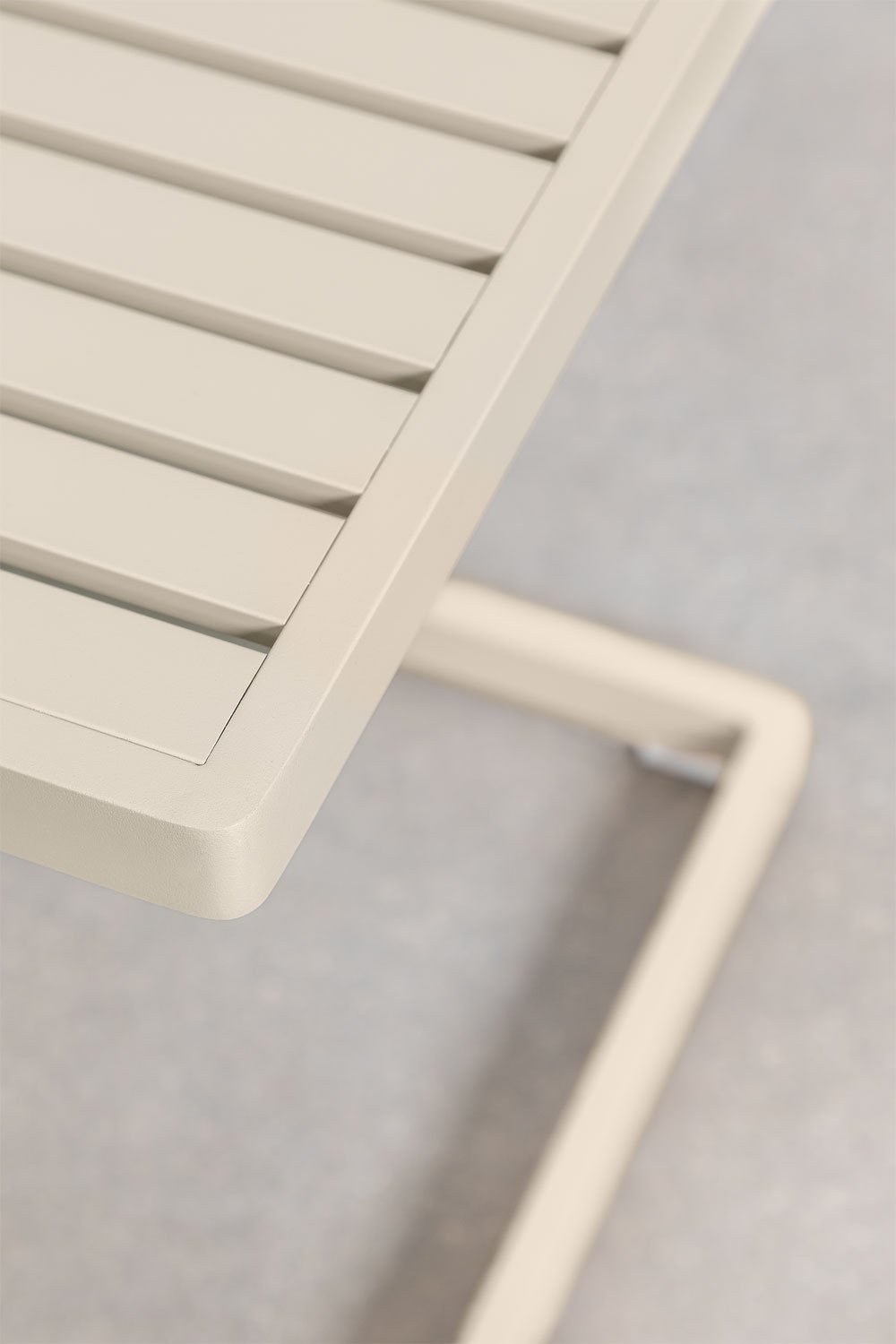 Table d'appoint de jardin carrée 40x40 cm en aluminium Dulem, image de la galerie 5