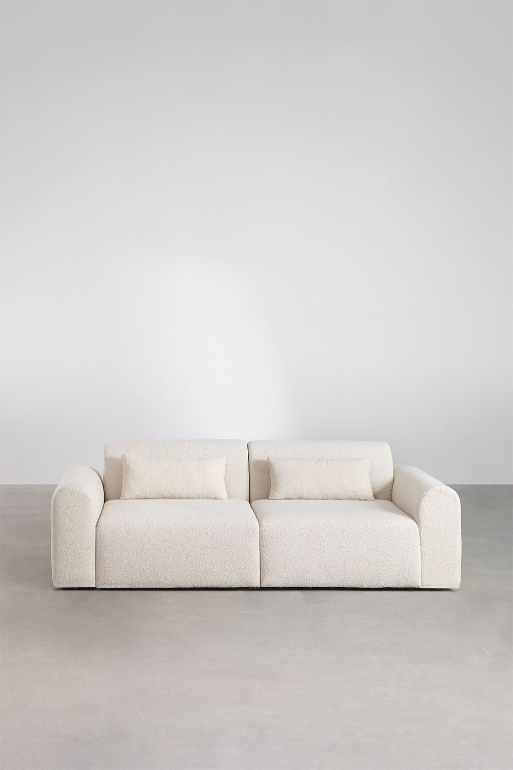 Canapé modulable 2 pièces en peau lainée Borjan         , image de la galerie 4