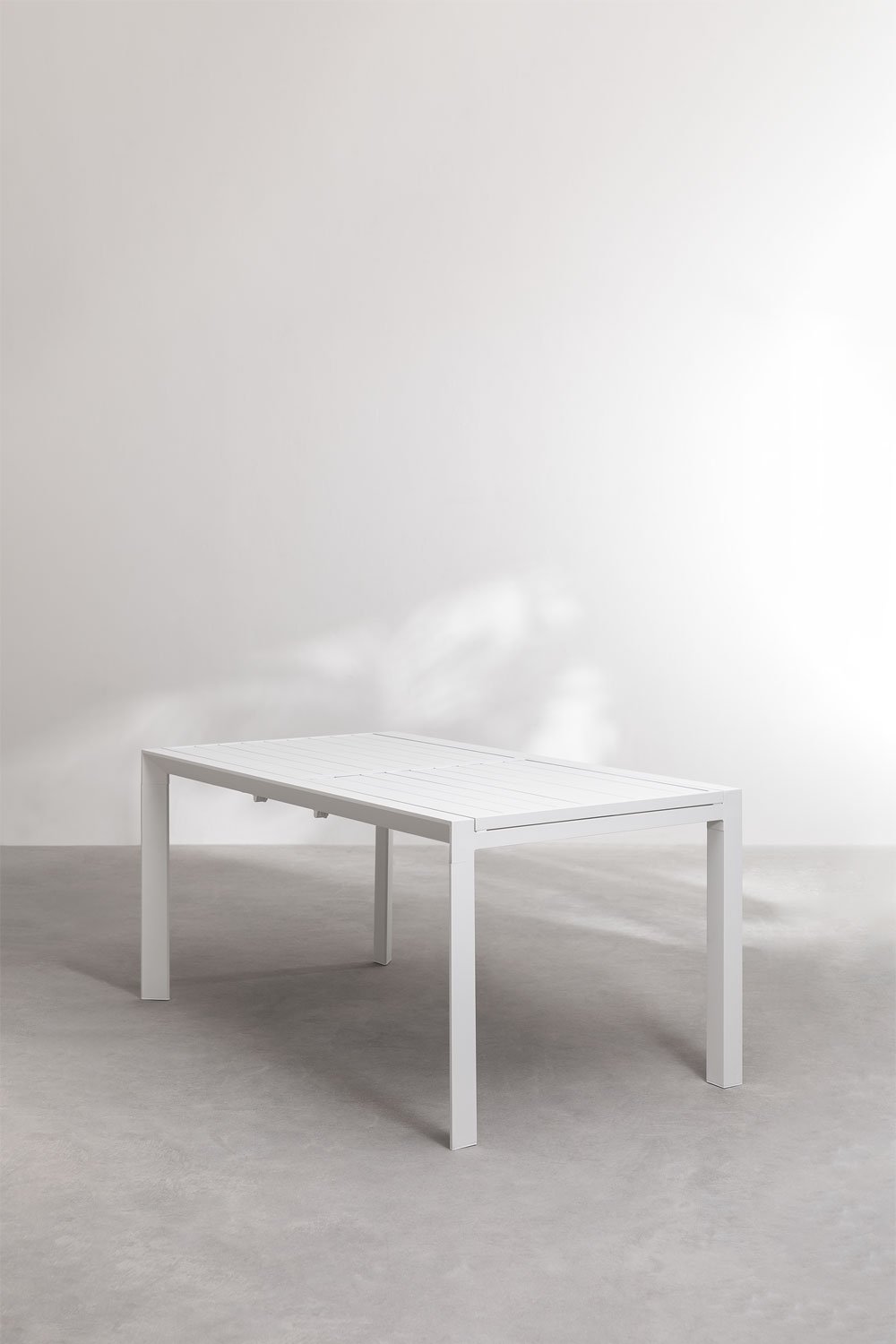 Ensemble de table extensible rectangulaire Starmi, 180-240x100 cm, en aluminium et 4 chaises de jardin Eika., image de la galerie 2