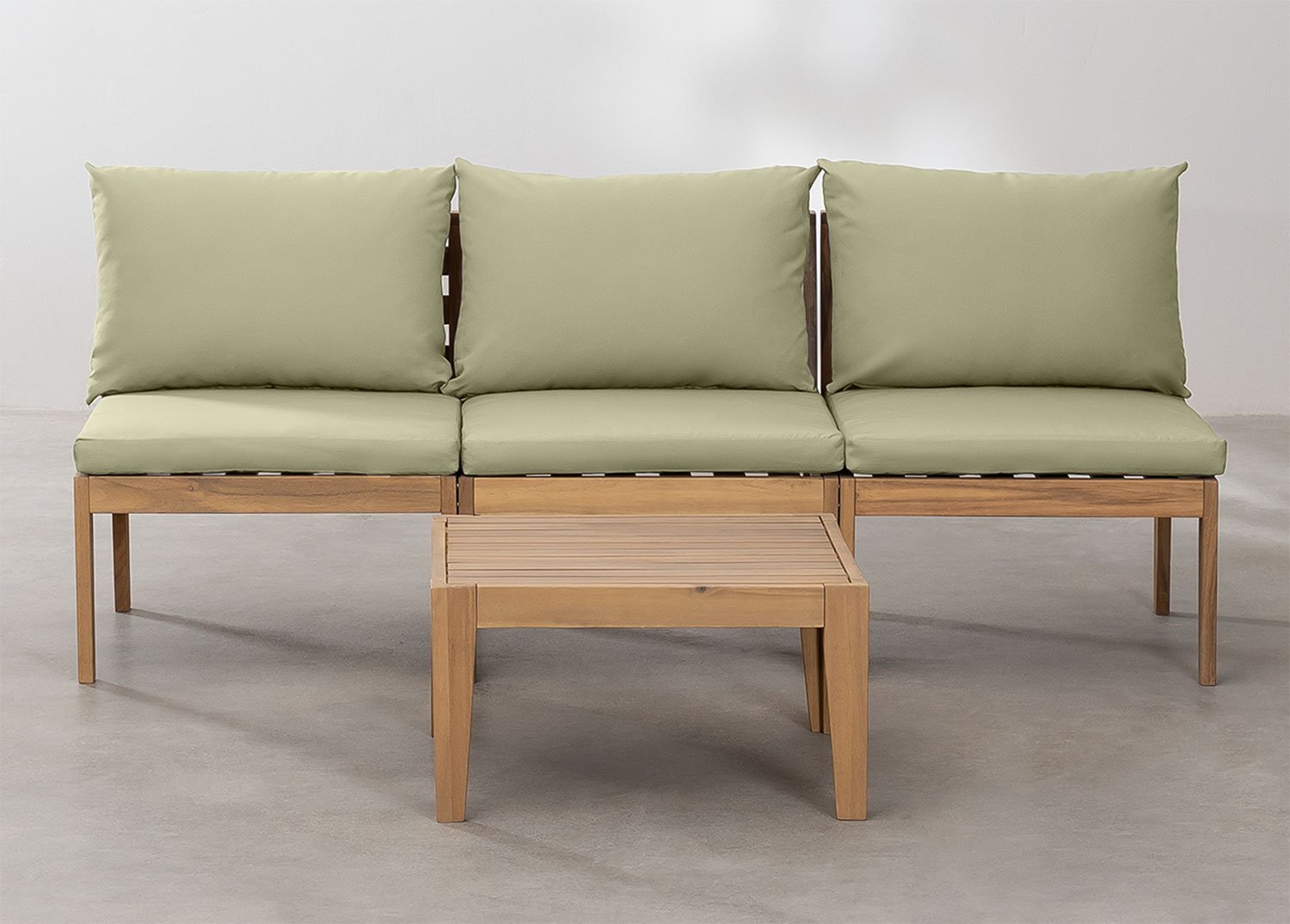 Ensemble de jardin Filips avec canapé modulable 3 pièces et table basse              , image de la galerie 3