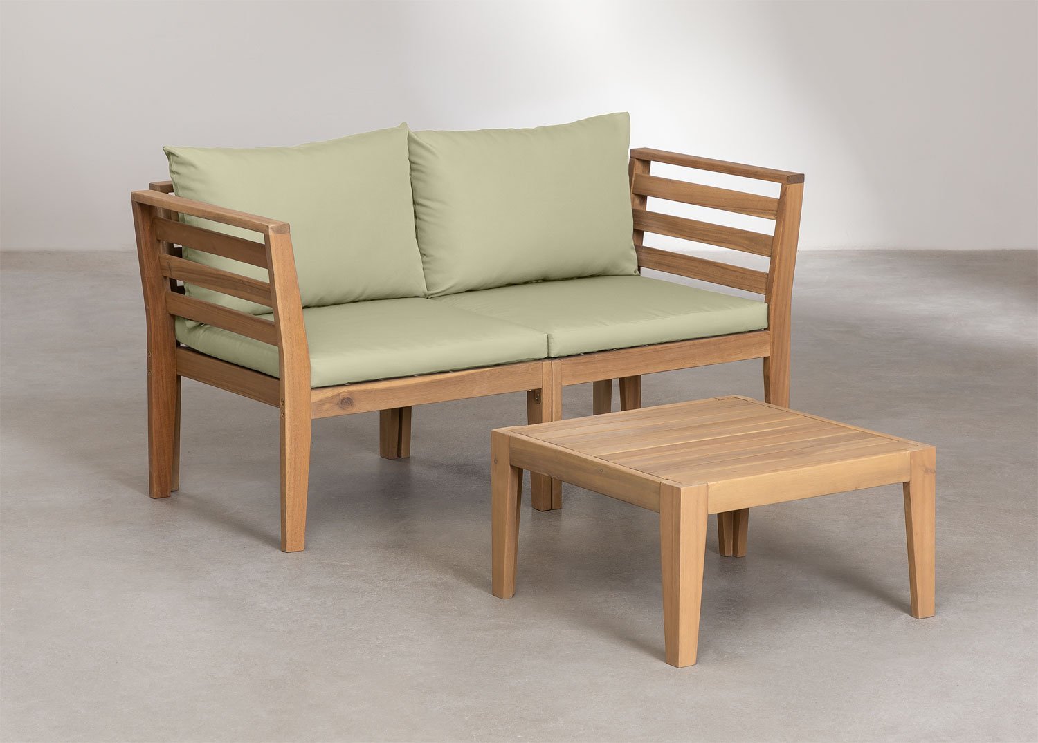 Ensemble de canapés modulaires 2 pièces Filips avec accoudoirs et table basse                    , image de la galerie 2