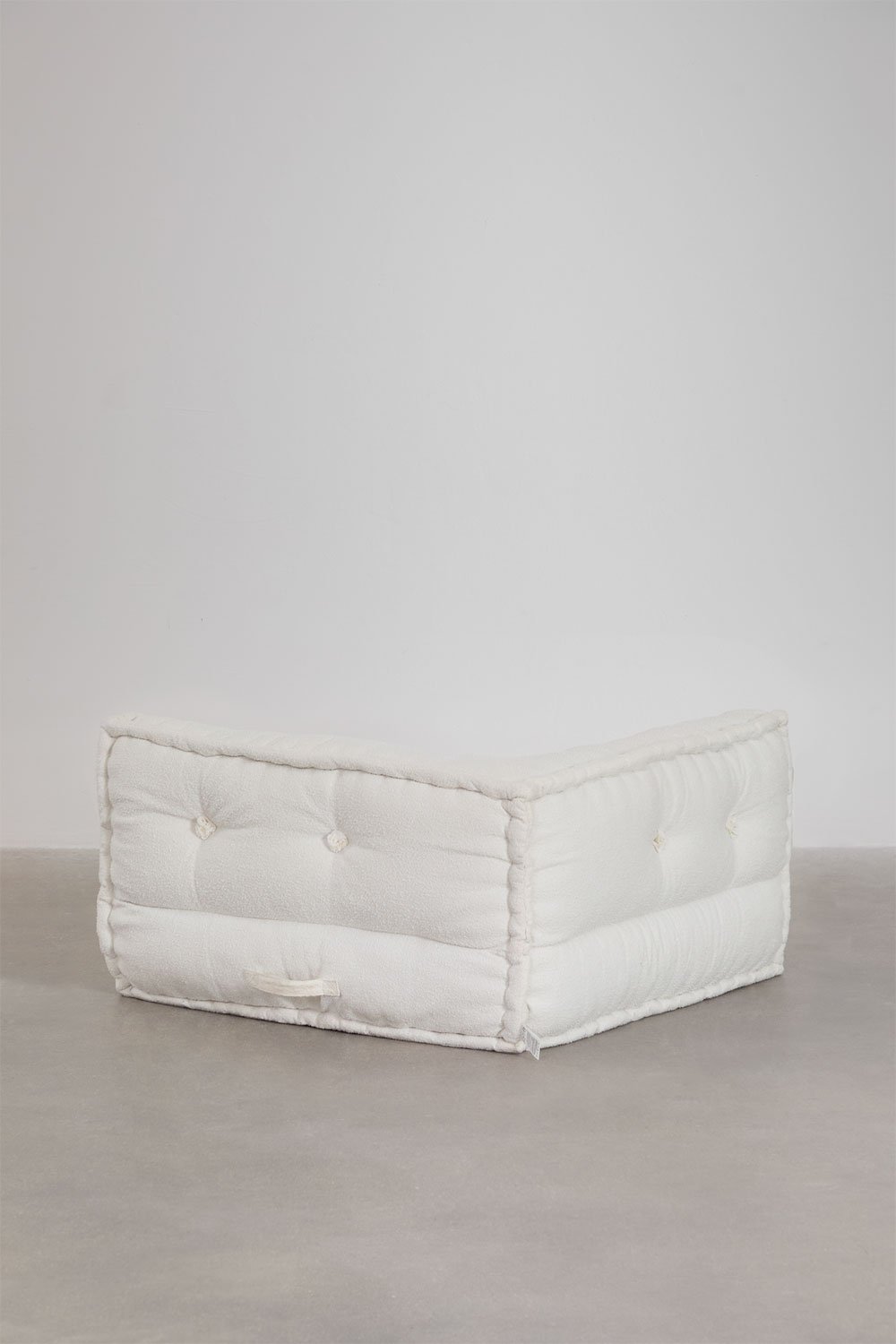 Canapé d'angle modulaire en coton Dhel, image de la galerie 5