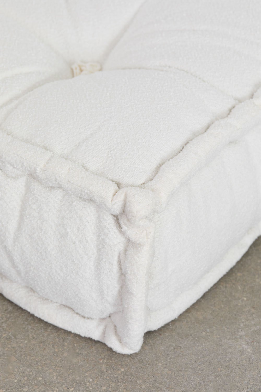 Canapé d'angle modulaire en coton Dhel, image de la galerie 7