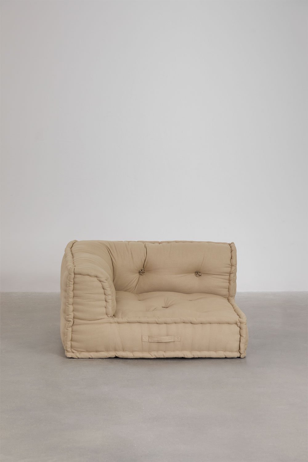 Canapé d'angle modulaire en coton Dhel, image de la galerie 3