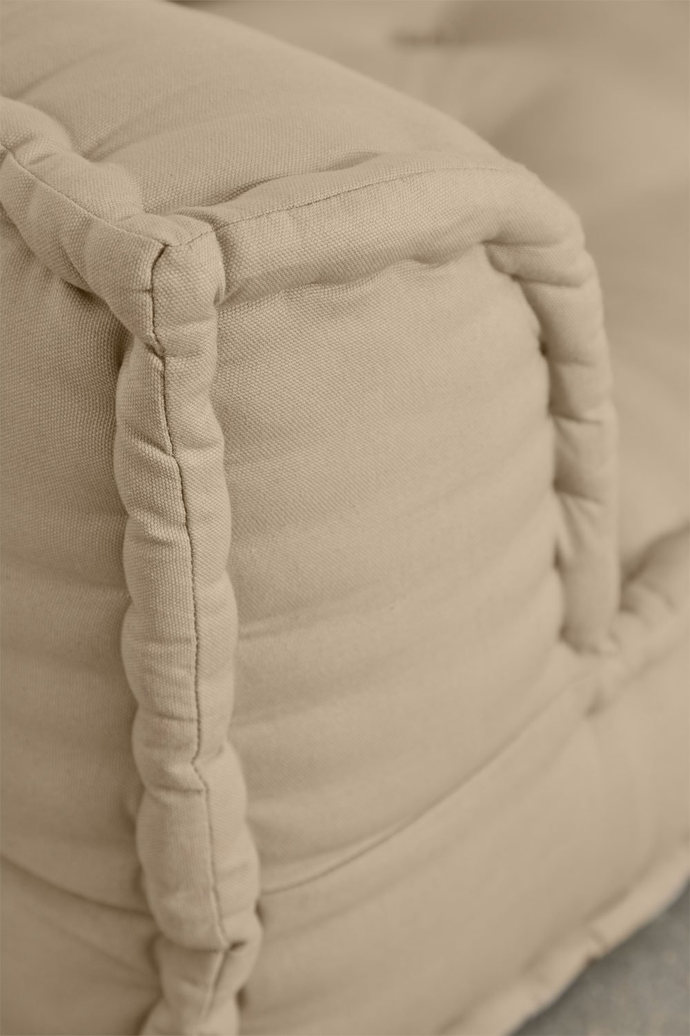 Canapé d'angle modulaire en coton Dhel, image de la galerie 5