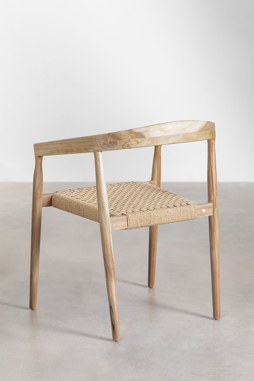 Chaise de salle à manger en bois de teck Visby Design, image de la galerie 5