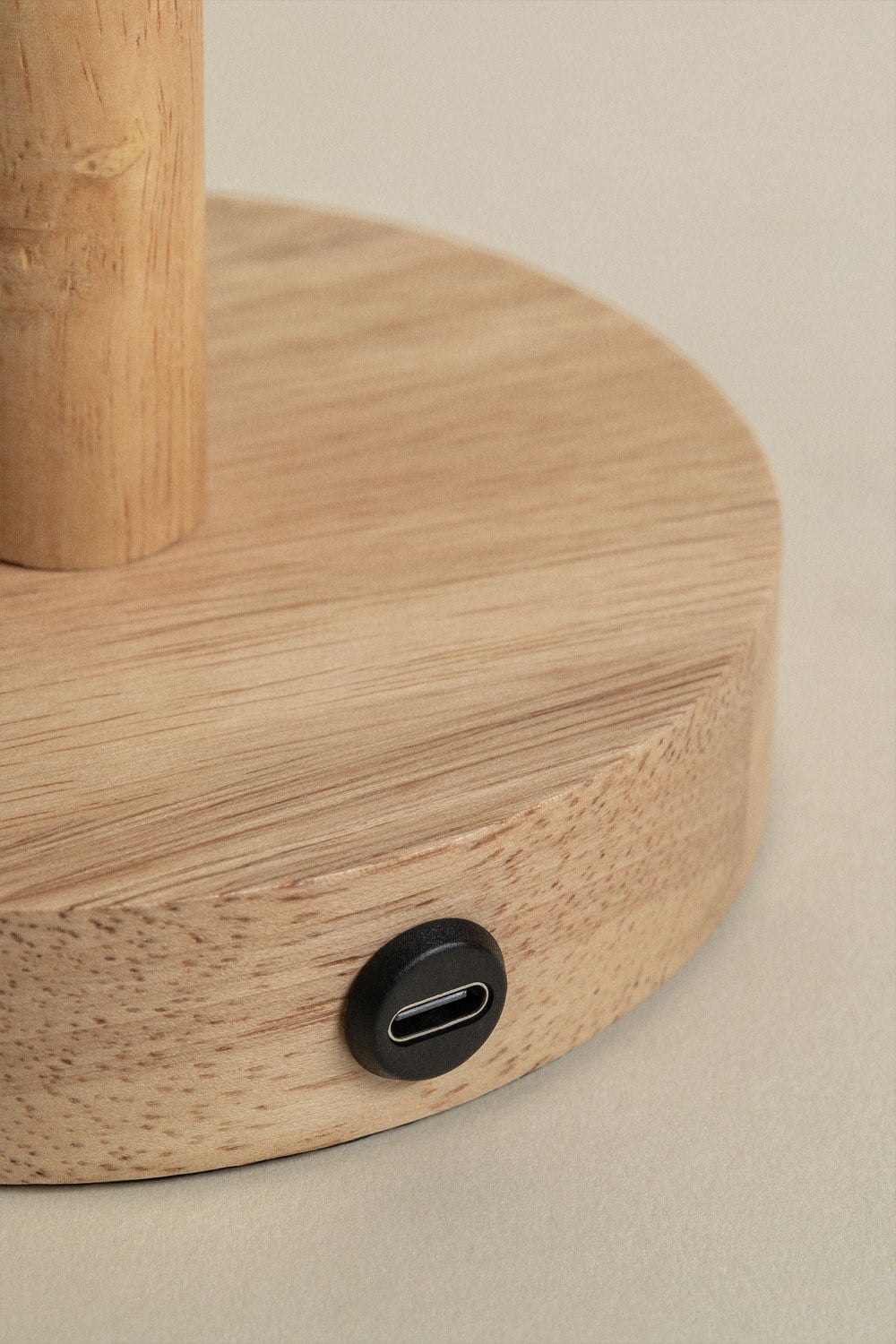 Lampe de table sans fil en bois de Nozaine, image de la galerie 6