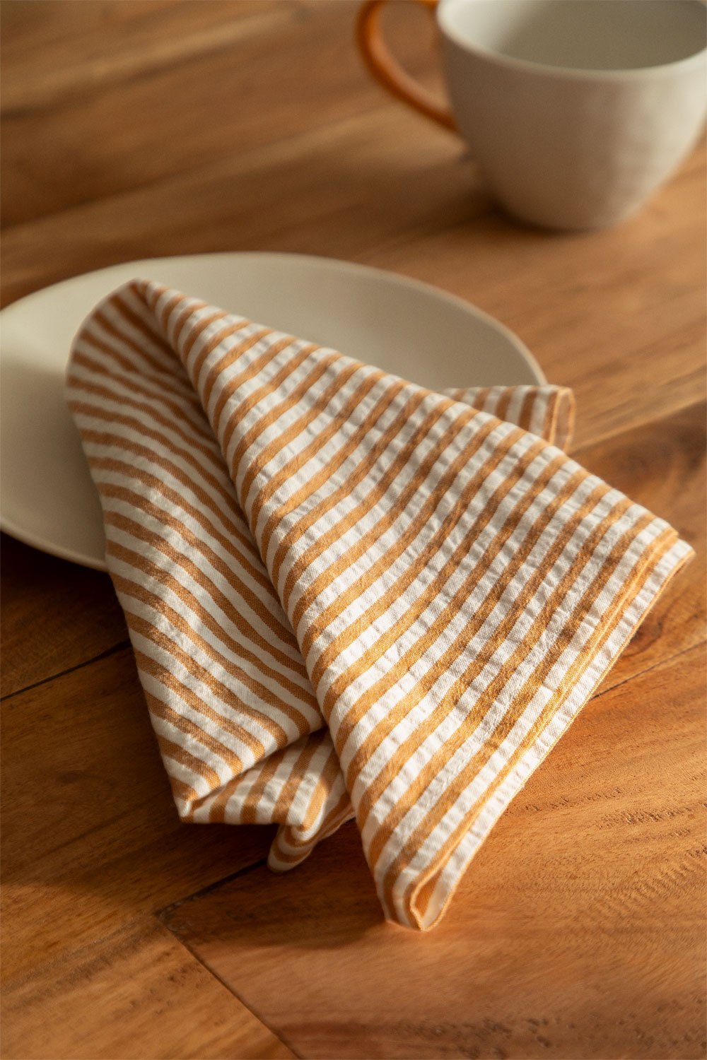 Lot de 2 serviettes en coton Sindaly, image de la galerie 1