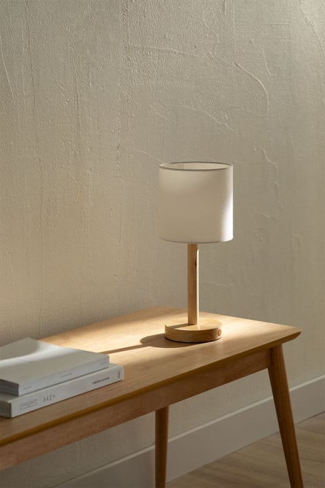 Lampe de table sans fil en bois Tulovik