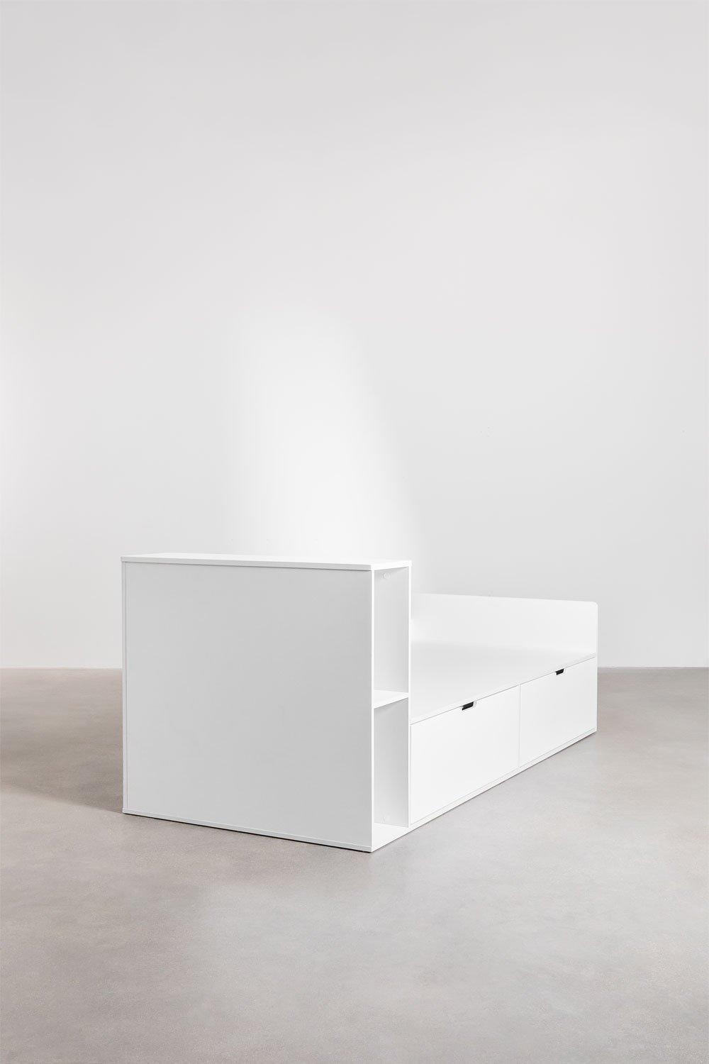 Lit pour matelas 90x190 cm avec 2 tiroirs en MDF Janete Kids, image de la galerie 4