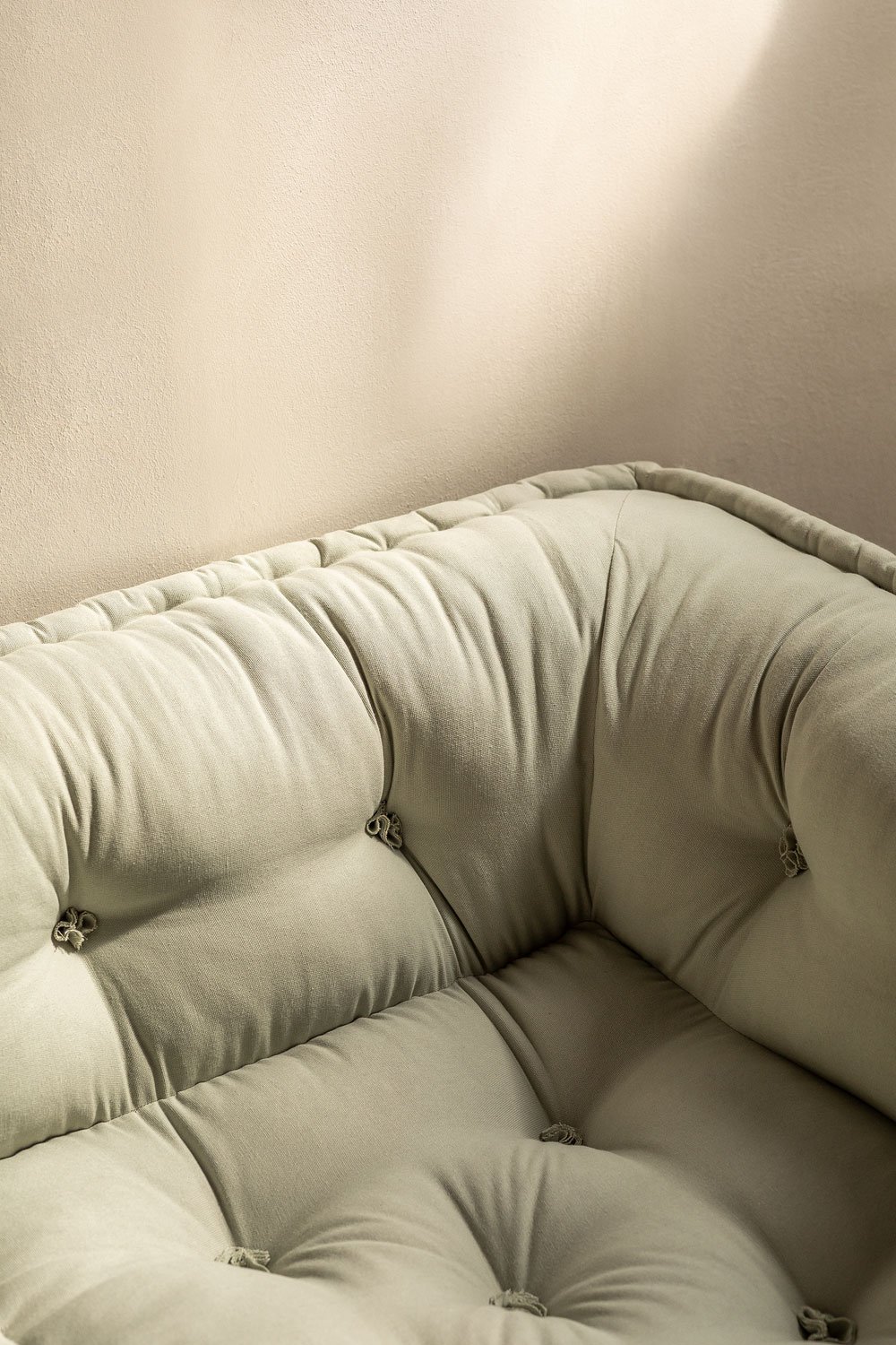 Canapé d'angle modulaire en coton Dhel, image de la galerie 2