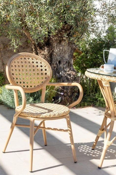Chaise de jardin en rotin synthétique Siena