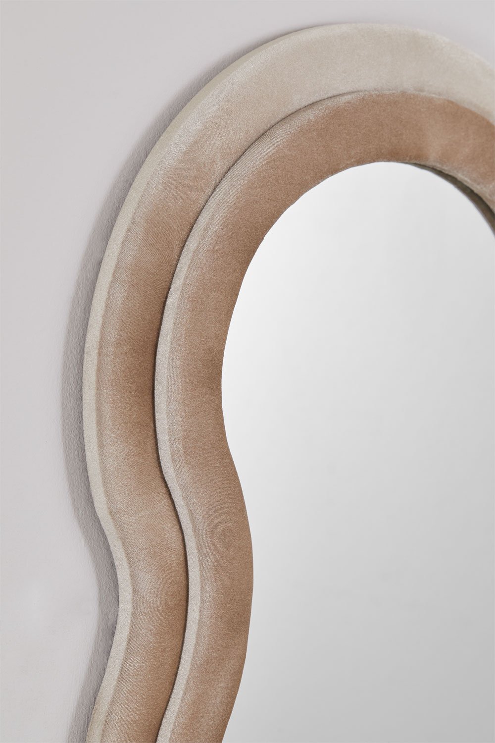 Miroir mural 60x160 cm tapissé Evelyn, image de la galerie 4